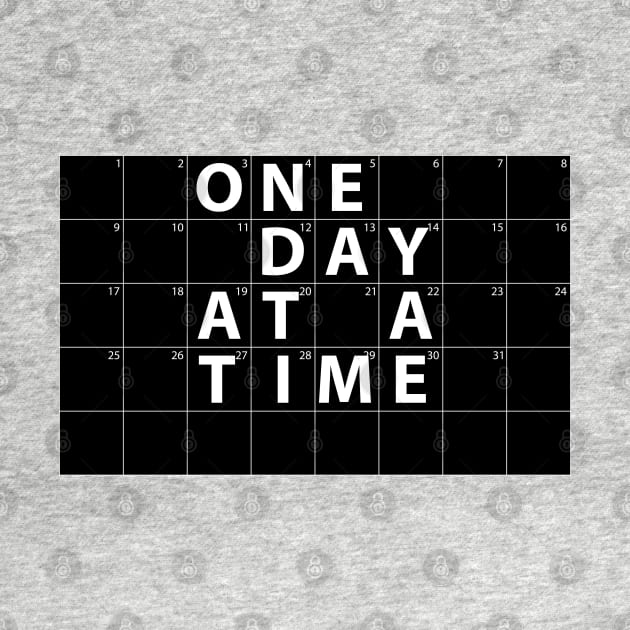 One Day at a Time Motivational Calendar (Inverted) by Jarecrow 